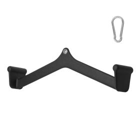 LAT Pulldown Attachment, Cable Machine Rowing V-bar Attachment, Tricep Pull Down Bar, Back Strength Training Rubber Coated Handle Grip