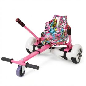 Hoverboard Seat Attachment Go-Kart,Fits 6.5in   8in 10in Hoverboards,Sturdy Adjustable Off-Road Frame,Hover Cart For Family Fun,not Include Hover (Option: Default)